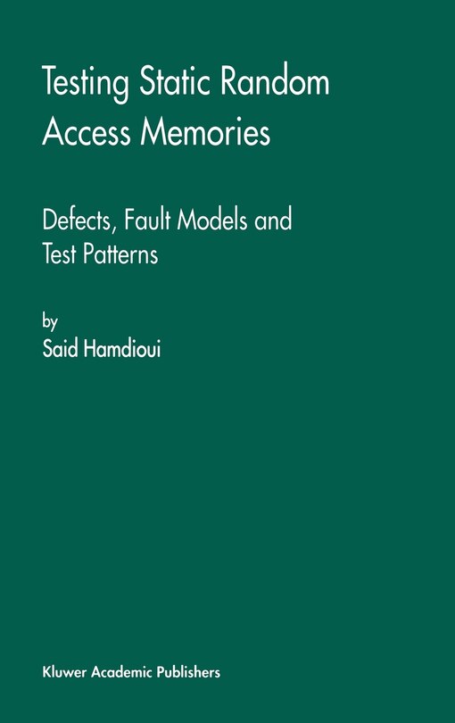 Couverture_Testing Static Random Access Memories