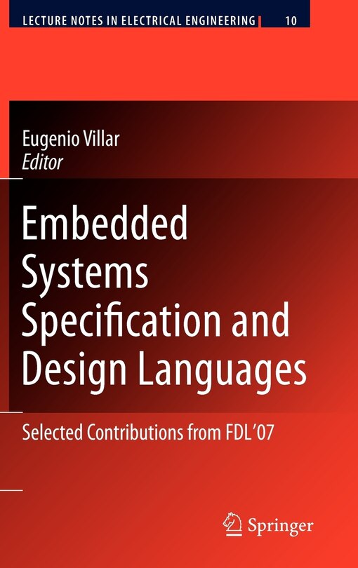 Front cover_Embedded Systems Specification and Design Languages