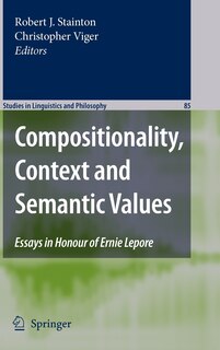Front cover_Compositionality, Context and Semantic Values