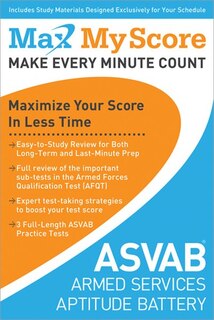 Front cover_My Max Score ASVAB: Armed Services Vocational Aptitude Battery