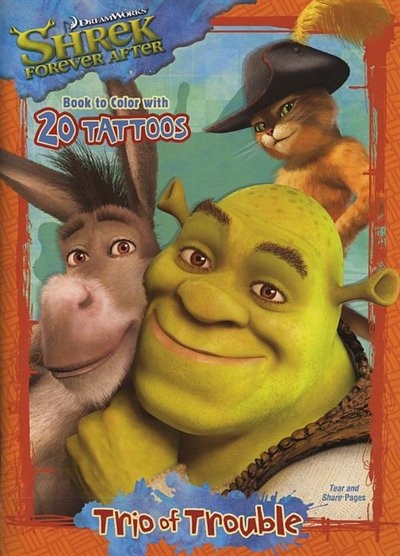 Shrek Forever After Trio of Touble Book to Color