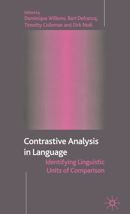 Couverture_Contrastive Analysis in Language