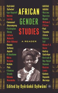Front cover_African Gender Studies