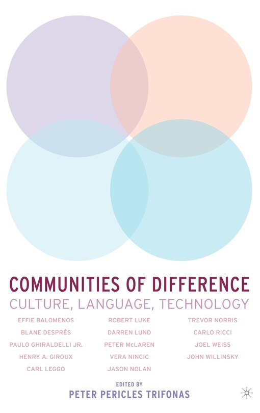 Couverture_Communities Of Difference