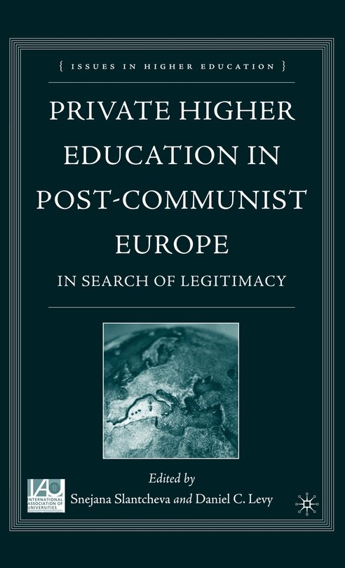 Front cover_Private Higher Education in Post-Communist Europe