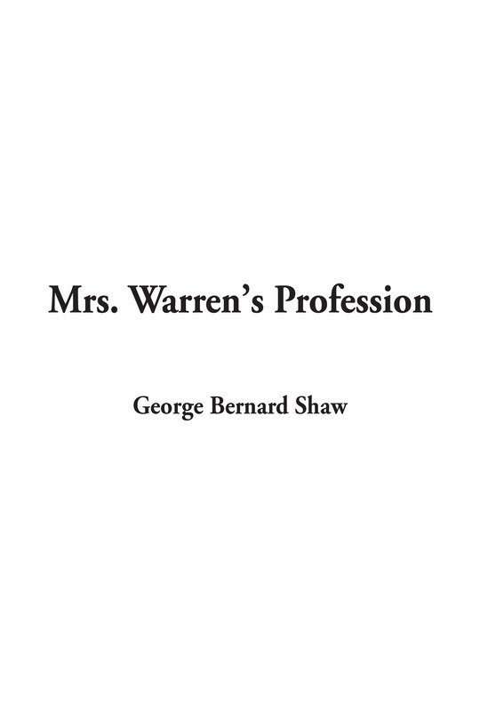 Front cover_Mrs. Warren's Profession