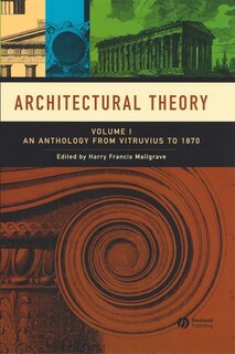 Front cover_Architectural Theory, Volume 1
