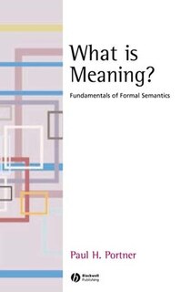 Front cover_What is Meaning?