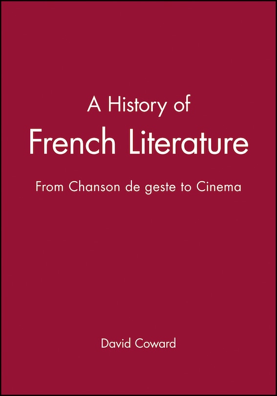 Couverture_A History of French Literature