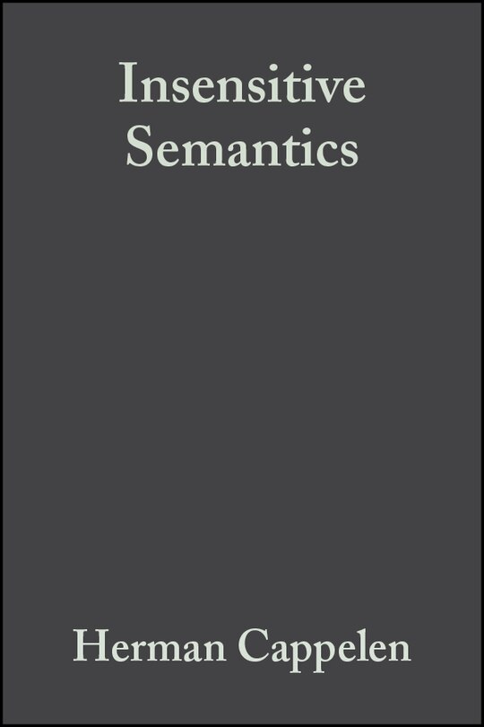 Front cover_Insensitive Semantics