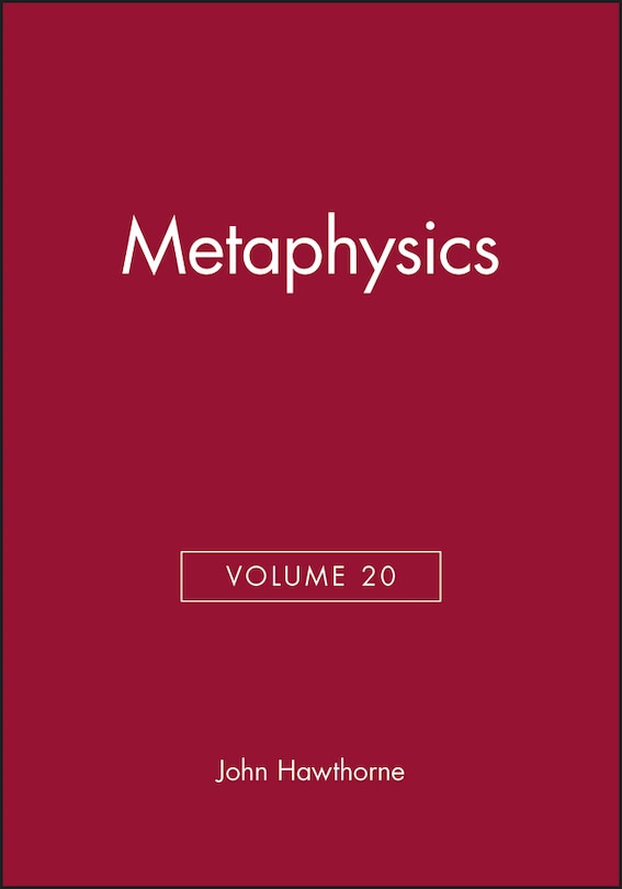Front cover_Metaphysics, Volume 20