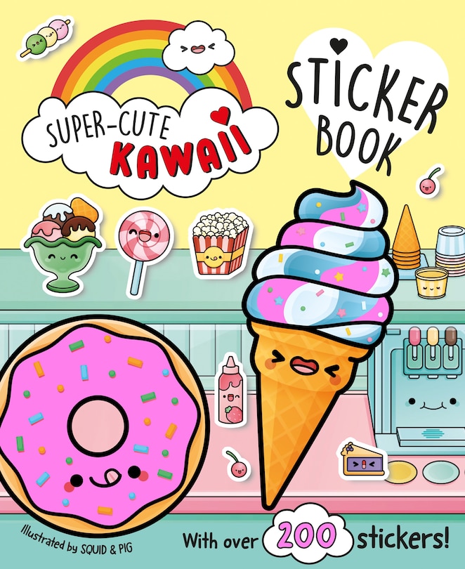 Front cover_Super-cute Kawaii Sticker Book