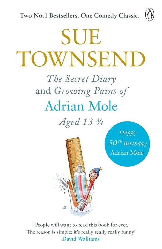 Front cover_The Secret Diary & Growing Pains of Adrian Mole Aged 13 ¾