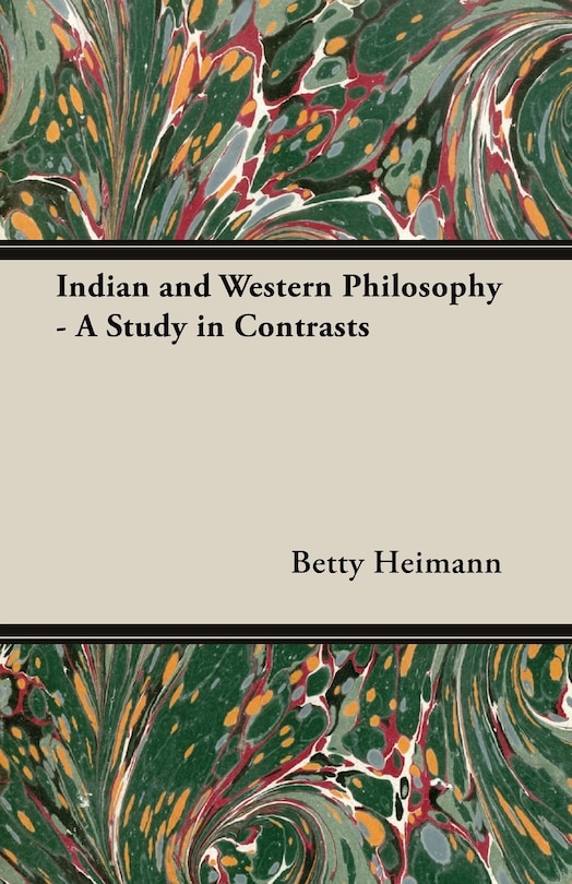 Couverture_Indian and Western Philosophy - A Study in Contrasts