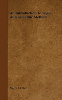 Couverture_An Introduction to Logic and Scientific Method