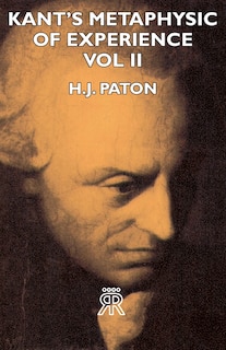 Couverture_Kant's Metaphysic of Experience - Vol II