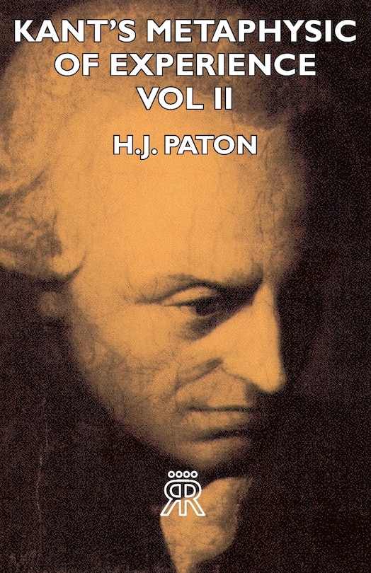Couverture_Kant's Metaphysic of Experience - Vol II