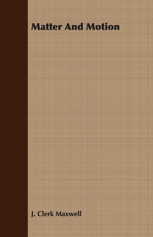 Front cover_Matter And Motion
