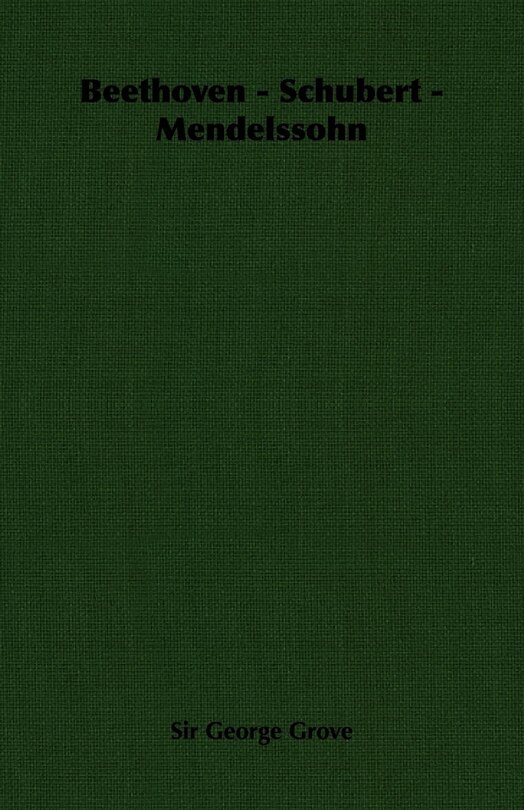 Front cover_Beethoven - Schubert - Mendelssohn