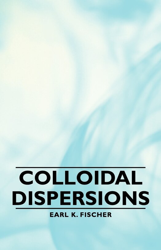 Front cover_Colloidal Dispersions