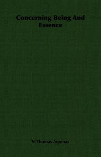 Front cover_Concerning Being and Essence