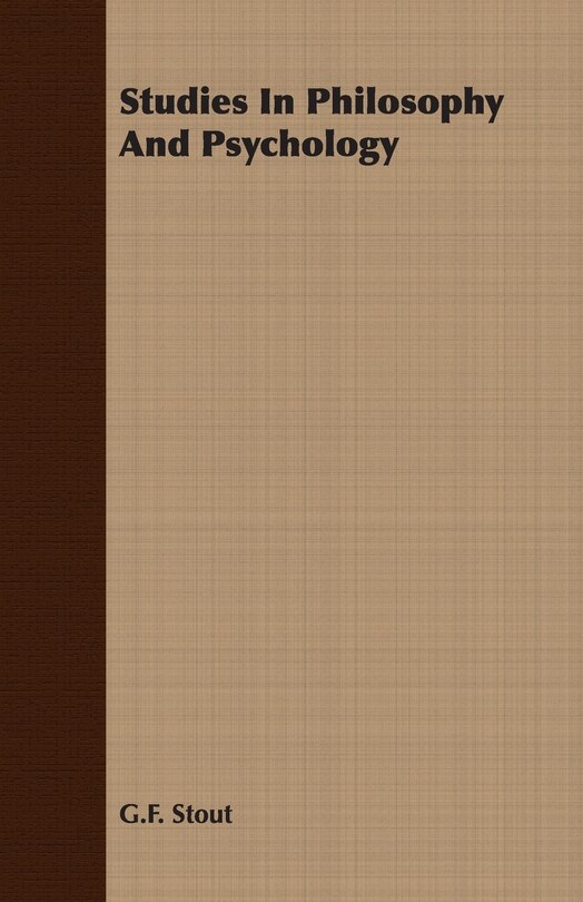 Couverture_Studies In Philosophy And Psychology