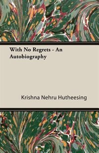Front cover_With No Regrets - An Autobiography