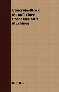 Front cover_Concrete-Block Manufacture - Processes and Machines