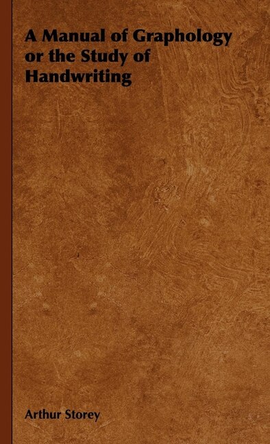 Couverture_A Manual Of Graphology Or The Study Of Handwriting