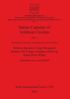 Front cover_Italian Cadastre of Artificial Cavities Part 1