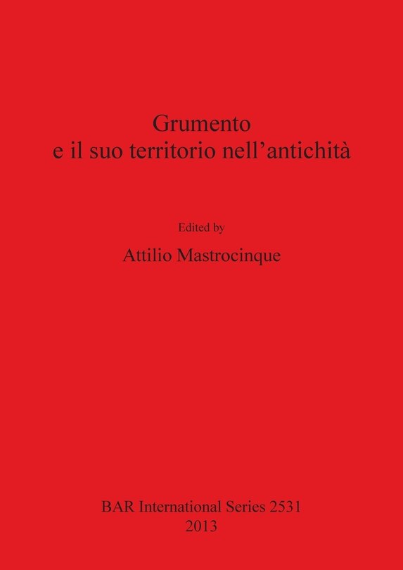 Front cover_Grumento e il suo territorio nell'antichità