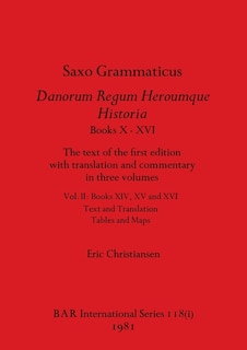 Front cover_Saxo Grammaticus Danorum Regum Heroumque Historia Books X-XVI, Part i