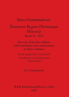 Front cover_Saxo Grammaticus Danorum Regum Heroumque Historia Books X-XVI, Part ii