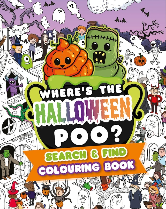 Couverture_Where's the Halloween Poo? Search and Find Colouring Book