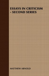 Couverture_Essays in Criticism - Second Series