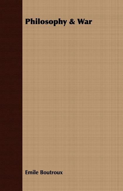 Front cover_Philosophy & War