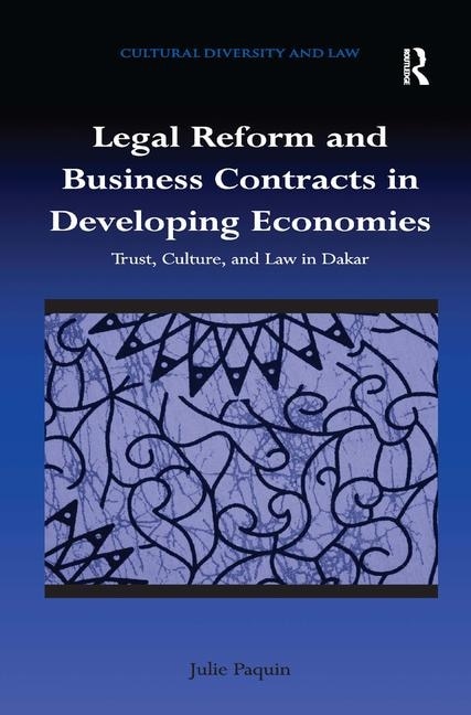 Couverture_Legal Reform And Business Contracts In Developing Economies