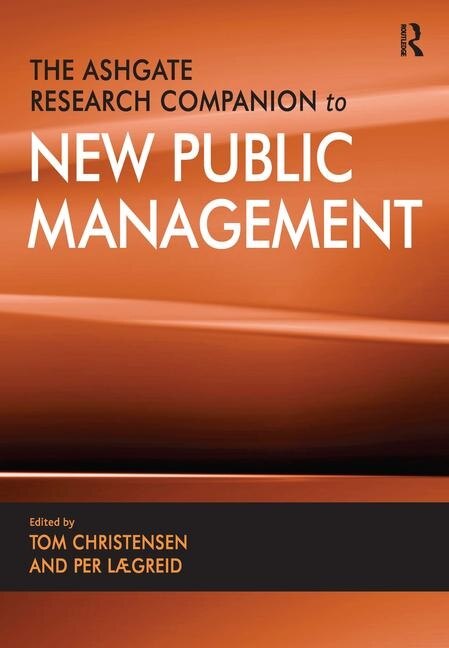 Couverture_The Ashgate Research Companion To New Public Management