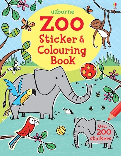 Front cover_Zoo Sticker And Colouring Book