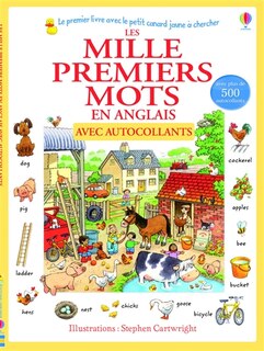 Couverture_Les mille premiers mots en anglais : avec autocollants
