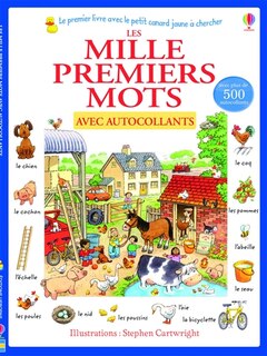 Couverture_Les mille premiers mots : avec autocollants