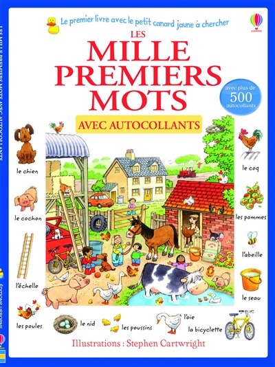 Couverture_Les mille premiers mots : avec autocollants