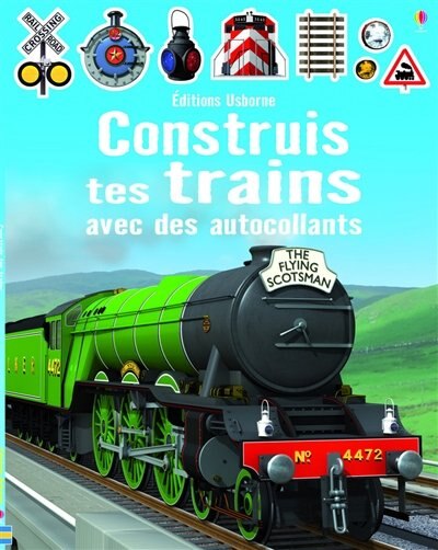 Front cover_Construis tes trains avec des autocollants