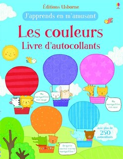 COULEURS -LES -LIVRE D'AUTOCOLLANTS