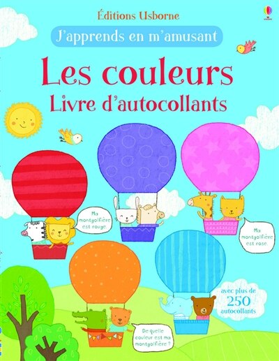 COULEURS -LES -LIVRE D'AUTOCOLLANTS