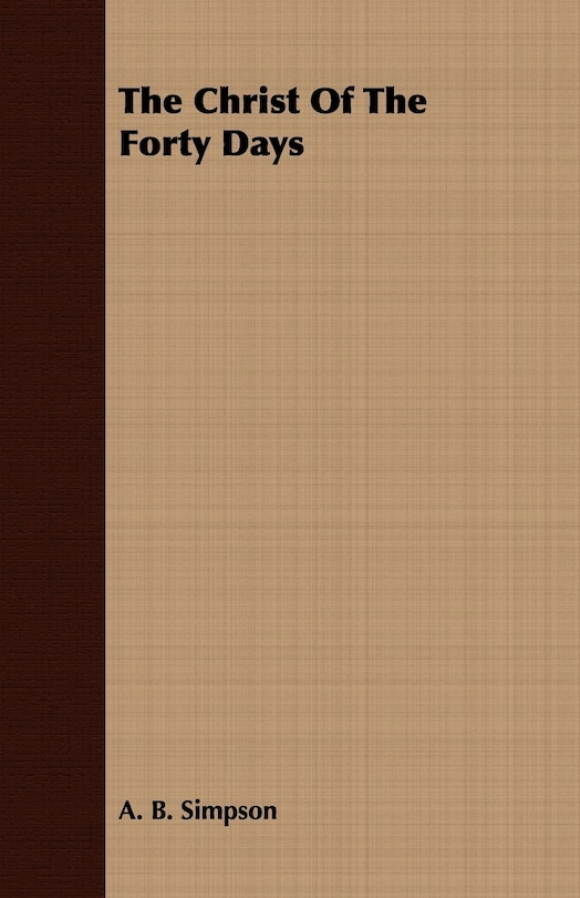 Front cover_The Christ Of The Forty Days
