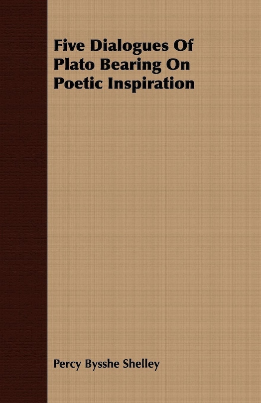 Front cover_Five Dialogues of Plato Bearing on Poetic Inspiration