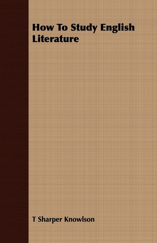 Couverture_How To Study English Literature