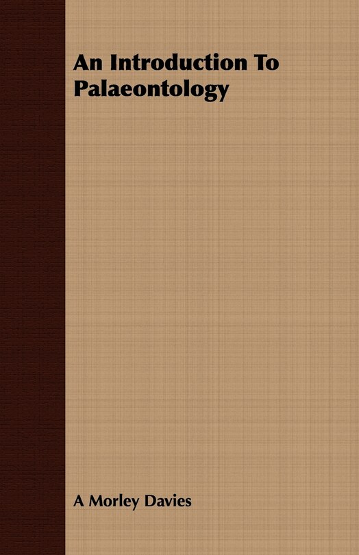 Couverture_An Introduction To Palaeontology