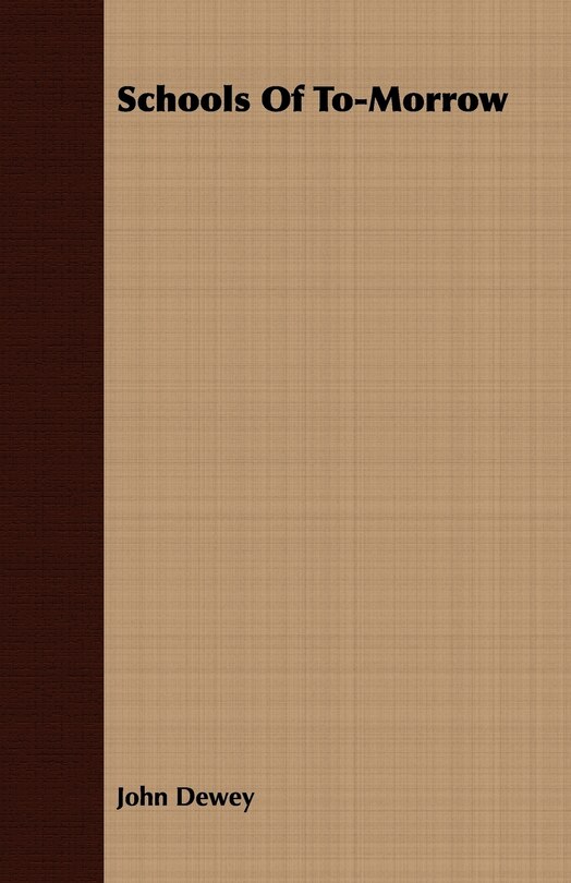 Couverture_Schools Of To-Morrow
